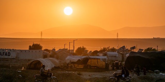 A sunset in Syria