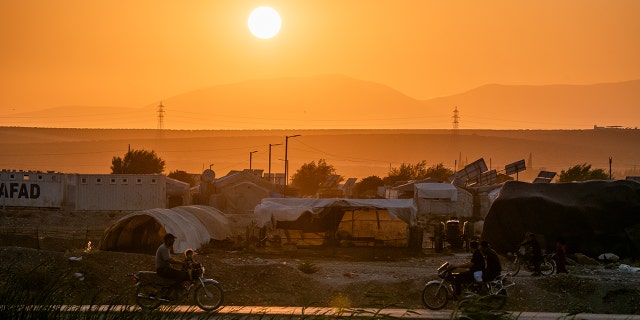 A sunset in Syria