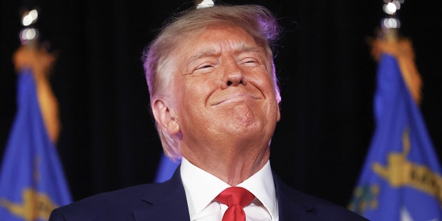 Donald Trump smiles