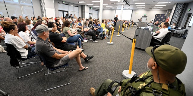 Temecula Valley Unified School District meeting guarded by a Riverside County deputy