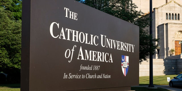 The school sign