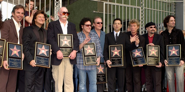 Journey at Hollywood star on the Walk of Fame ceremony