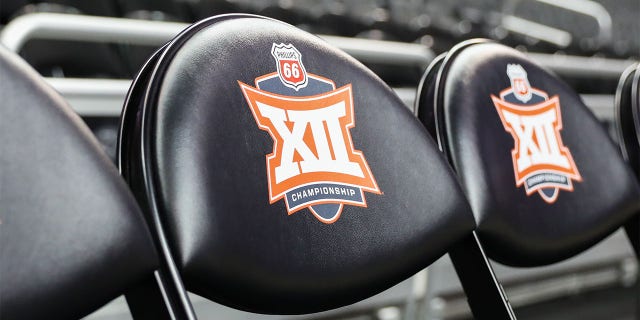 A view of the Big 12 logo