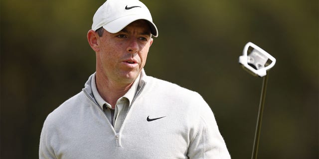 Rory McIlroy on the 17th green of the Scottish Open