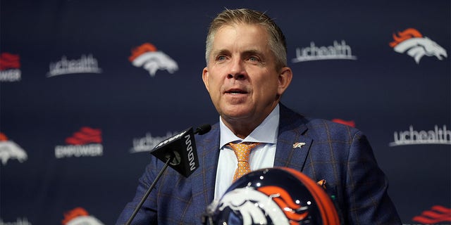Sean Payton is introduced as boss of the Broncos