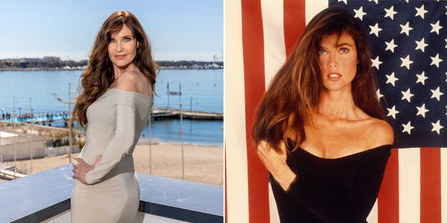 A side-by-side photo of Carol Alt then and now