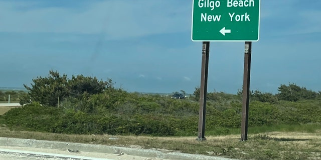 Gilgo beach sign on Ocean Parkway NY
