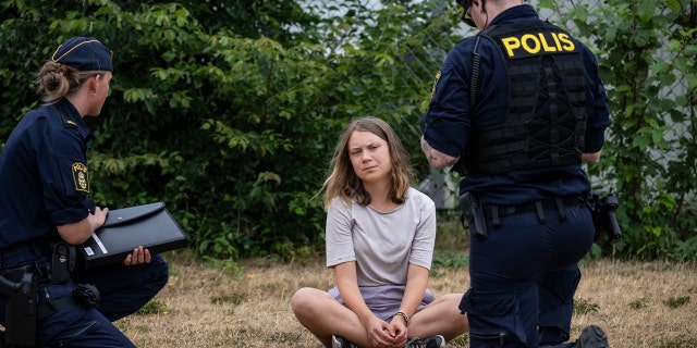 Greta Thunberg ha sido acusada de desobedecer a las fuerzas del orden durante una protesta climática en Suecia 4 La sueca Greta Thunberg acusada