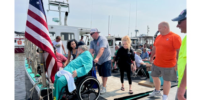 Veterans on boats