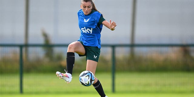 Abbie Larkin in action