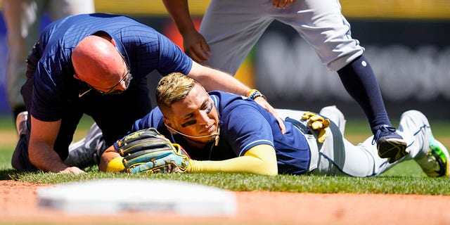 Isaac Paredes face down