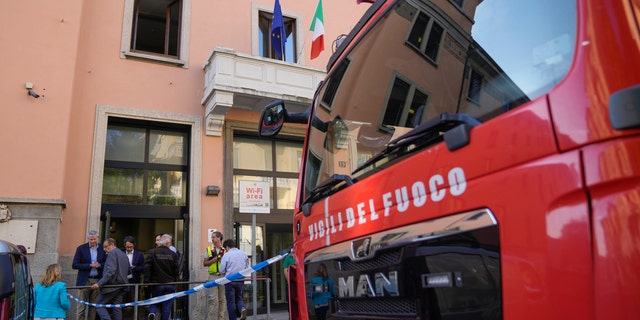 Red bus in Italy