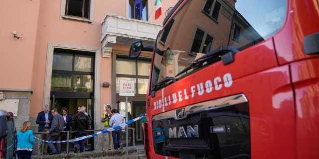 Red bus in Italy