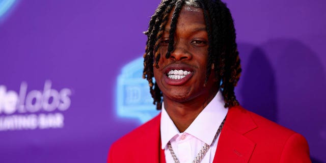 Jameson Williams at the 2022 NFL Draft