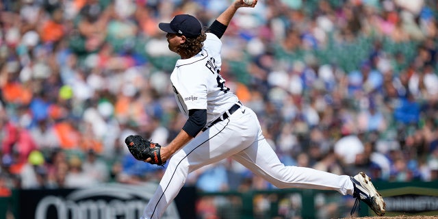 Pitcher Jason Foley throws during a game