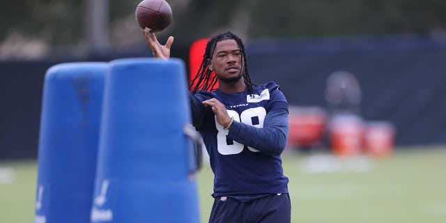 John Metchie III during organized team activities