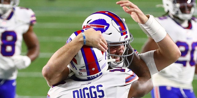Josh Allen e Stefon Diggs nel 2020