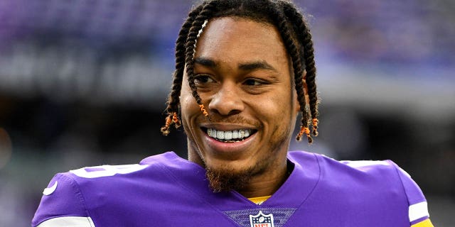 Justin Jefferson smiles