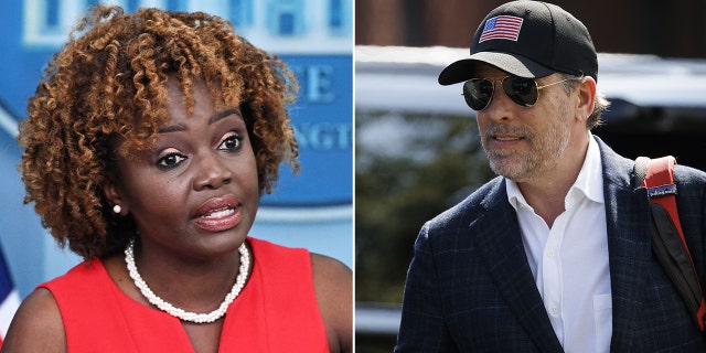 Karine Jean-Pierre and Hunter Biden