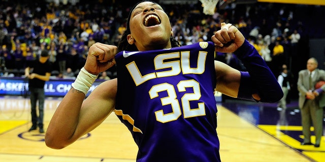 Danielle Ballard celebrates a win