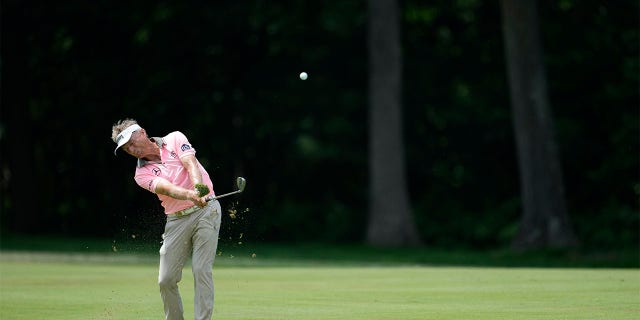 Bernhard Langer hits shot