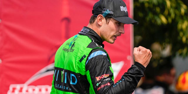 Christian Lundgaard fist pumps