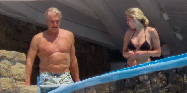 Dolph Lundgren Emma Krokdal bathing suits