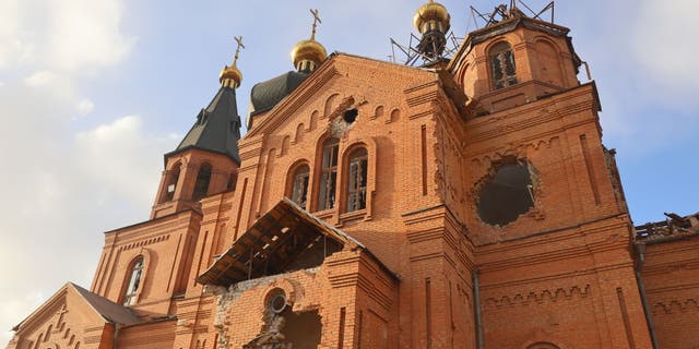 Mariupol, Ukraine bombed church