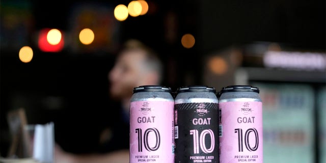 GOAT 10 cans in honor of Messi