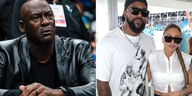 Michael Jordan con Marcus Jordan e Larsa Pippen