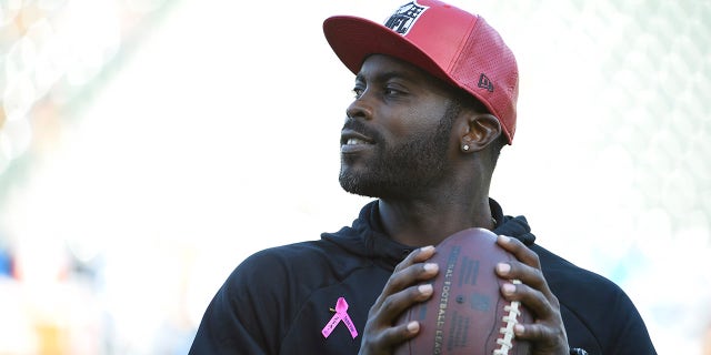 Michael Vick looks to pass