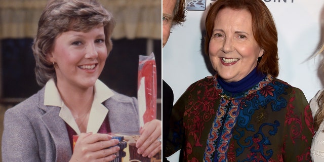 Miriam Flynn then and now split