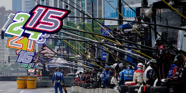 Pit lane in Chicago