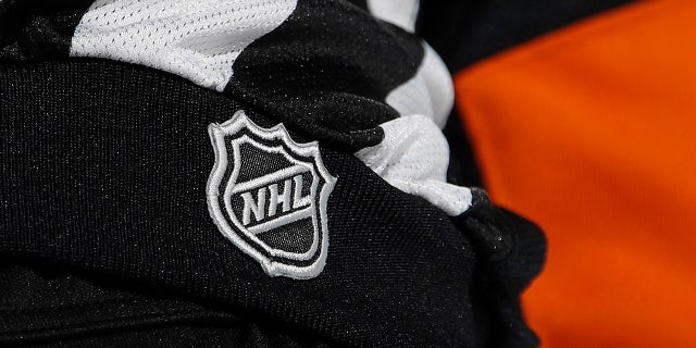 NHL logo on referee