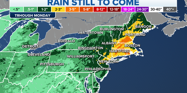 Northeast rain forecast