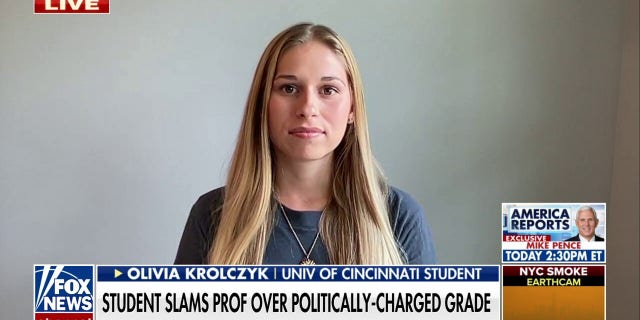 University of Cincinnatti student Olivia Krolczyk