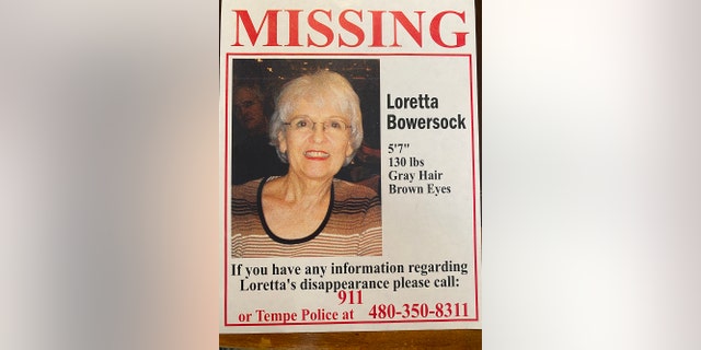A missing poster ad for Loretta Bowersock