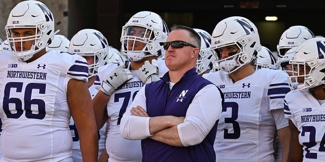 Pat Fitzgerald enters the field