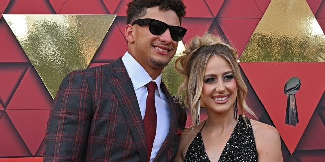 Patrick and Brittany Mahomes at the draft