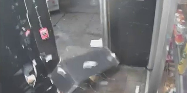 atm ripped out of store