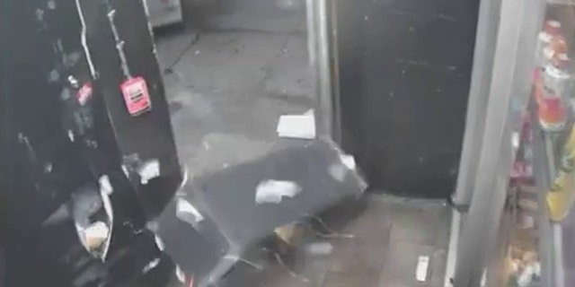 atm ripped out of store