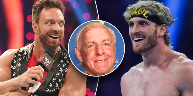 LA Knight, Ric Flair y Logan Paul