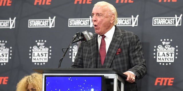 Ric Flair at podium