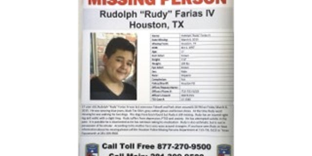 Rudy Farias shown in a missing persons poster