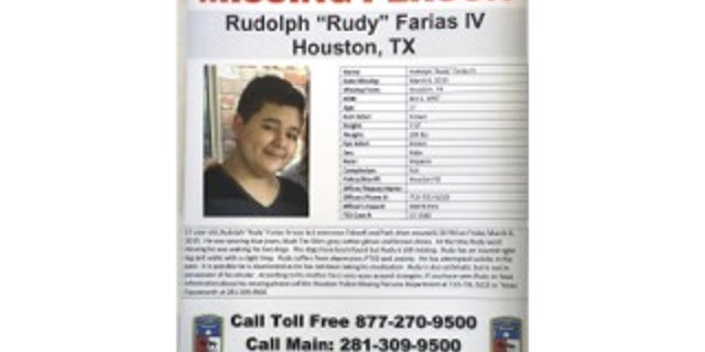 Rudy Farias shown in a missing persons poster