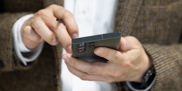 Samsung Galaxy S23 Ultra smartphone is seen in South Korea