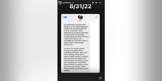 Jonah Hill shared text messages