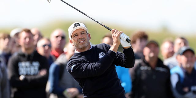 Sergio Garcia gioca a tiro