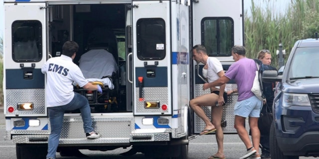 A victim of a shark bite on Long Island, New York