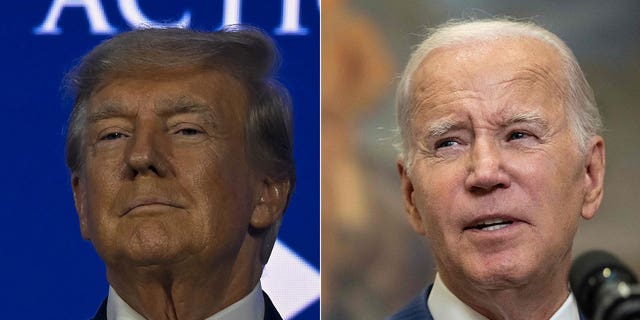 Trump and Biden side by side cropped image